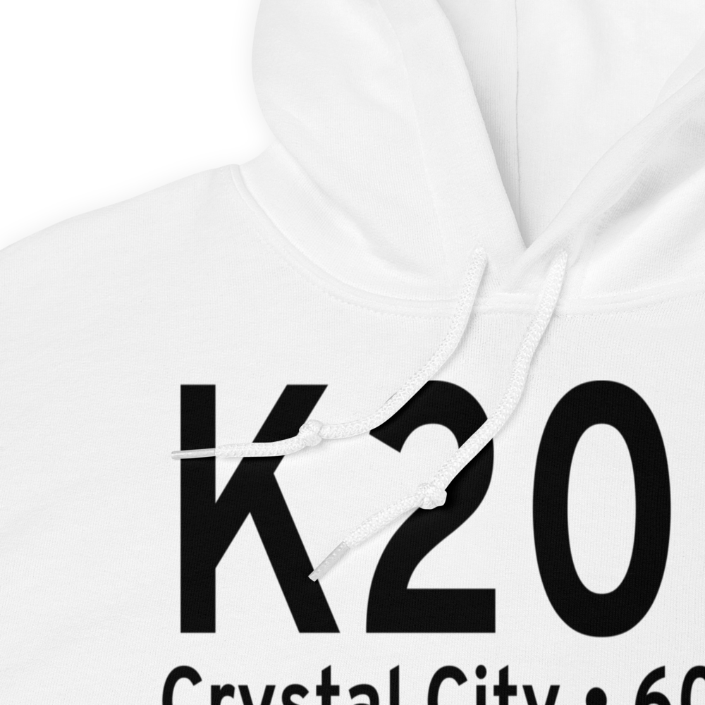 Crystal City Municipal Airport (K20R) ICAO Hoodie Sweatshirt 