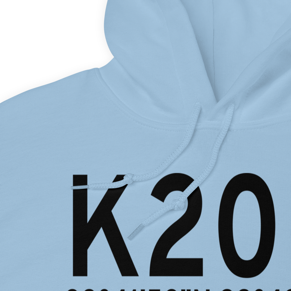 Crystal City Municipal Airport (K20R) ICAO Hoodie Sweatshirt 