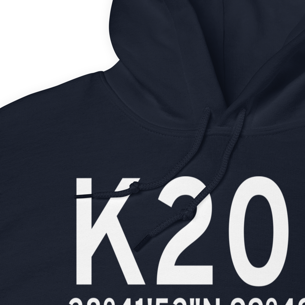 Crystal City Municipal Airport (K20R) ICAO Hoodie Sweatshirt 