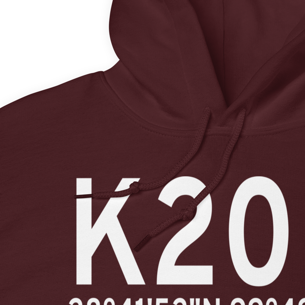 Crystal City Municipal Airport (K20R) ICAO Hoodie Sweatshirt 