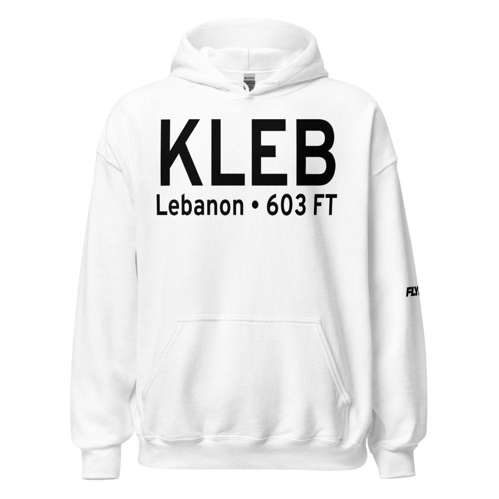 Lebanon Municipal Airport (KLEB) ICAO Hoodie Sweatshirt 