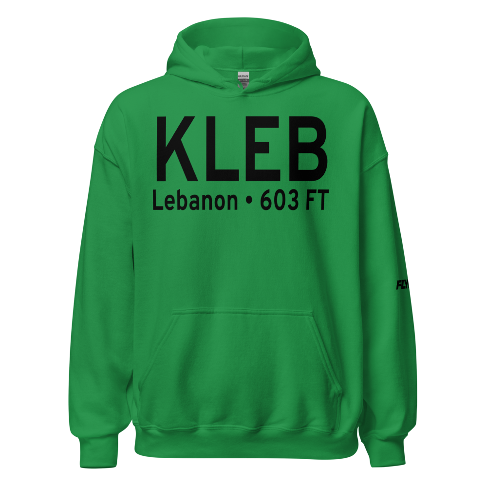 Lebanon Municipal Airport (KLEB) ICAO Hoodie Sweatshirt 