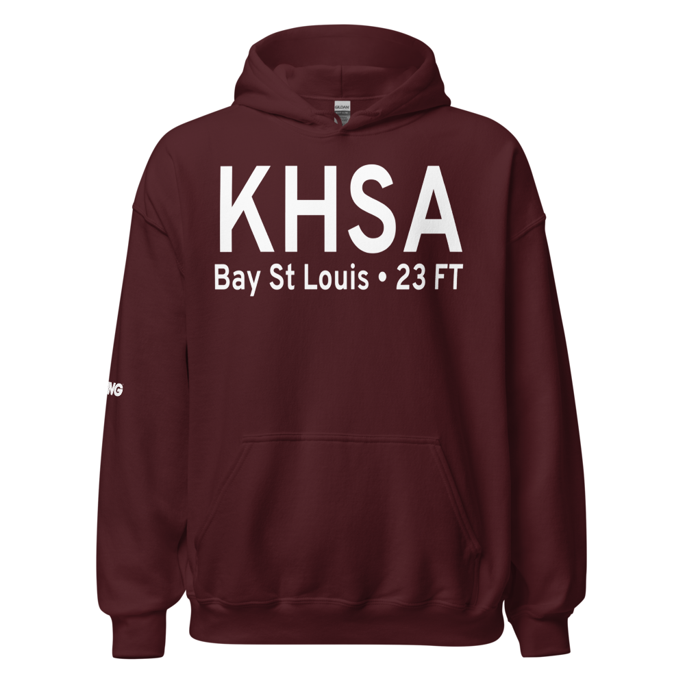 Stennis International Airport (KHSA) ICAO Hoodie Sweatshirt 