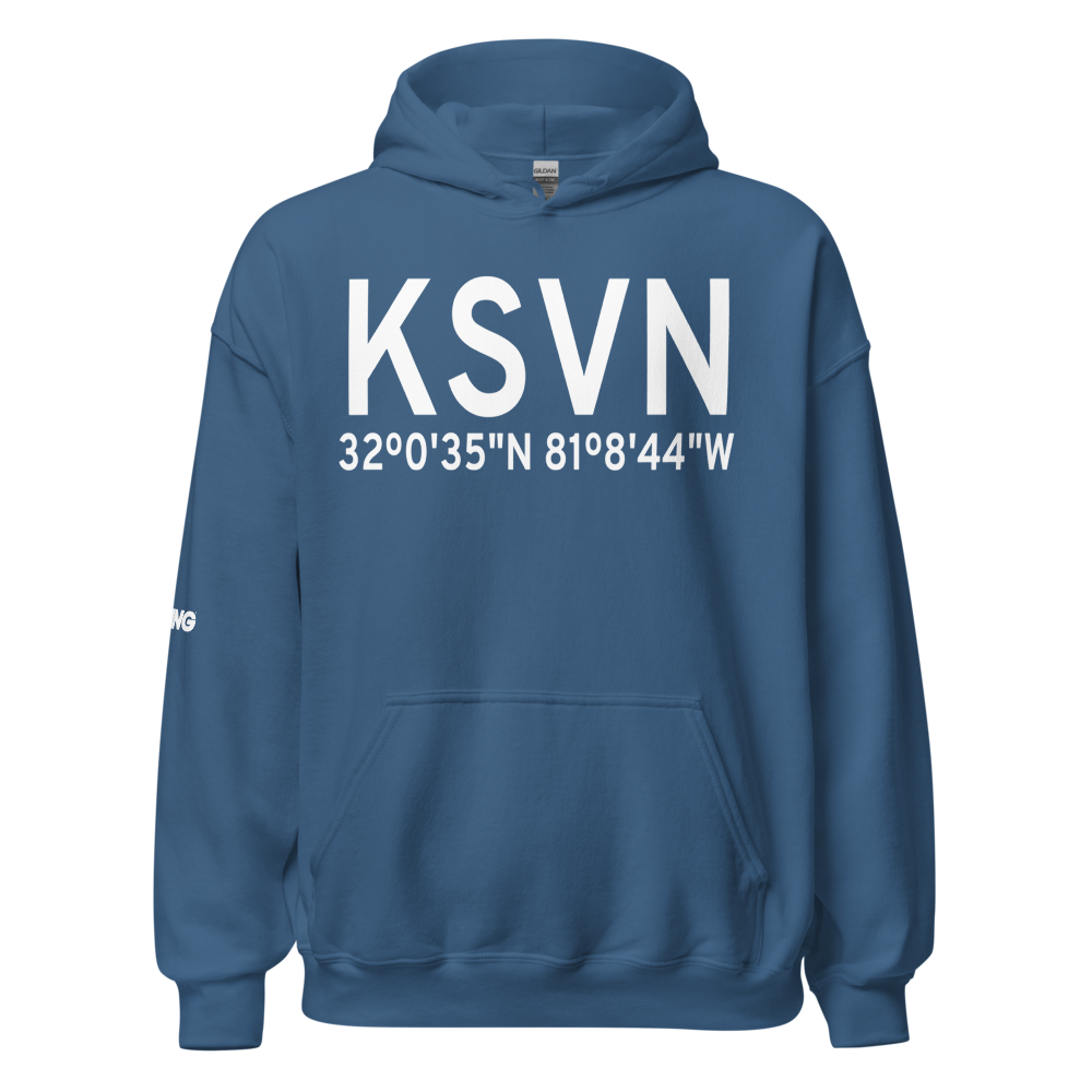 Hunter Army Air Field (KSVN) ICAO Hoodie Sweatshirt 