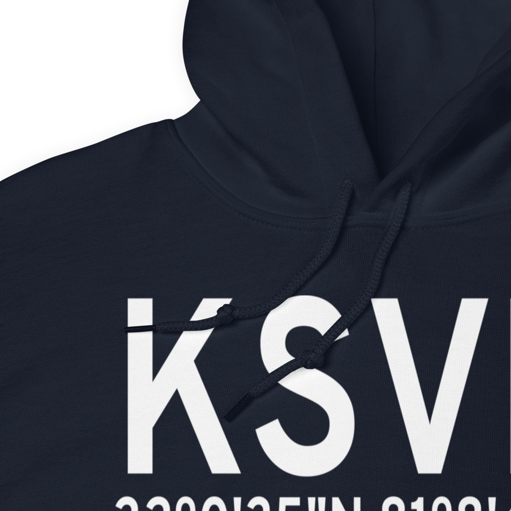 Hunter Army Air Field (KSVN) ICAO Hoodie Sweatshirt 