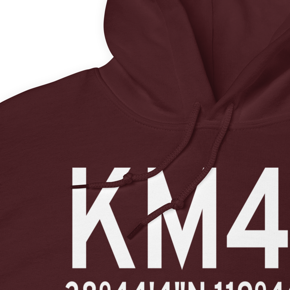 Alpine County Airport (KM45) ICAO Hoodie Sweatshirt 