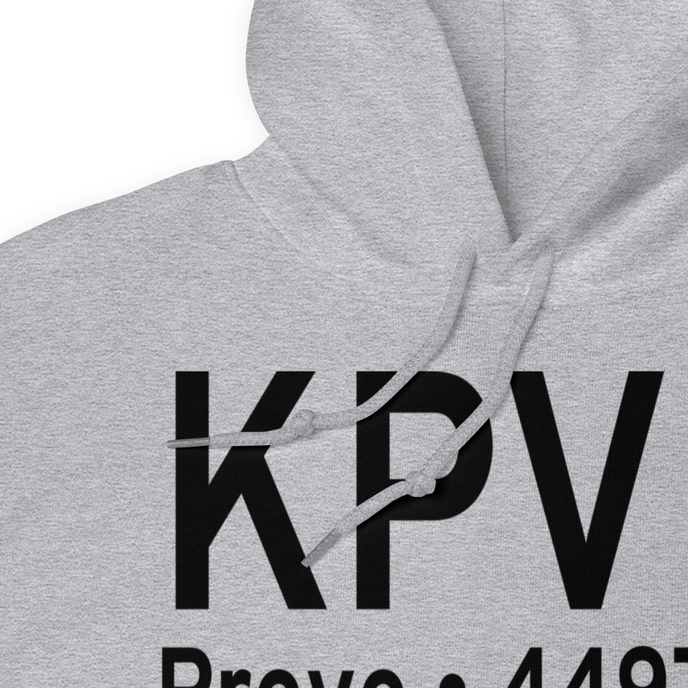 Provo Municipal Airport (KPVU) ICAO Hoodie Sweatshirt 