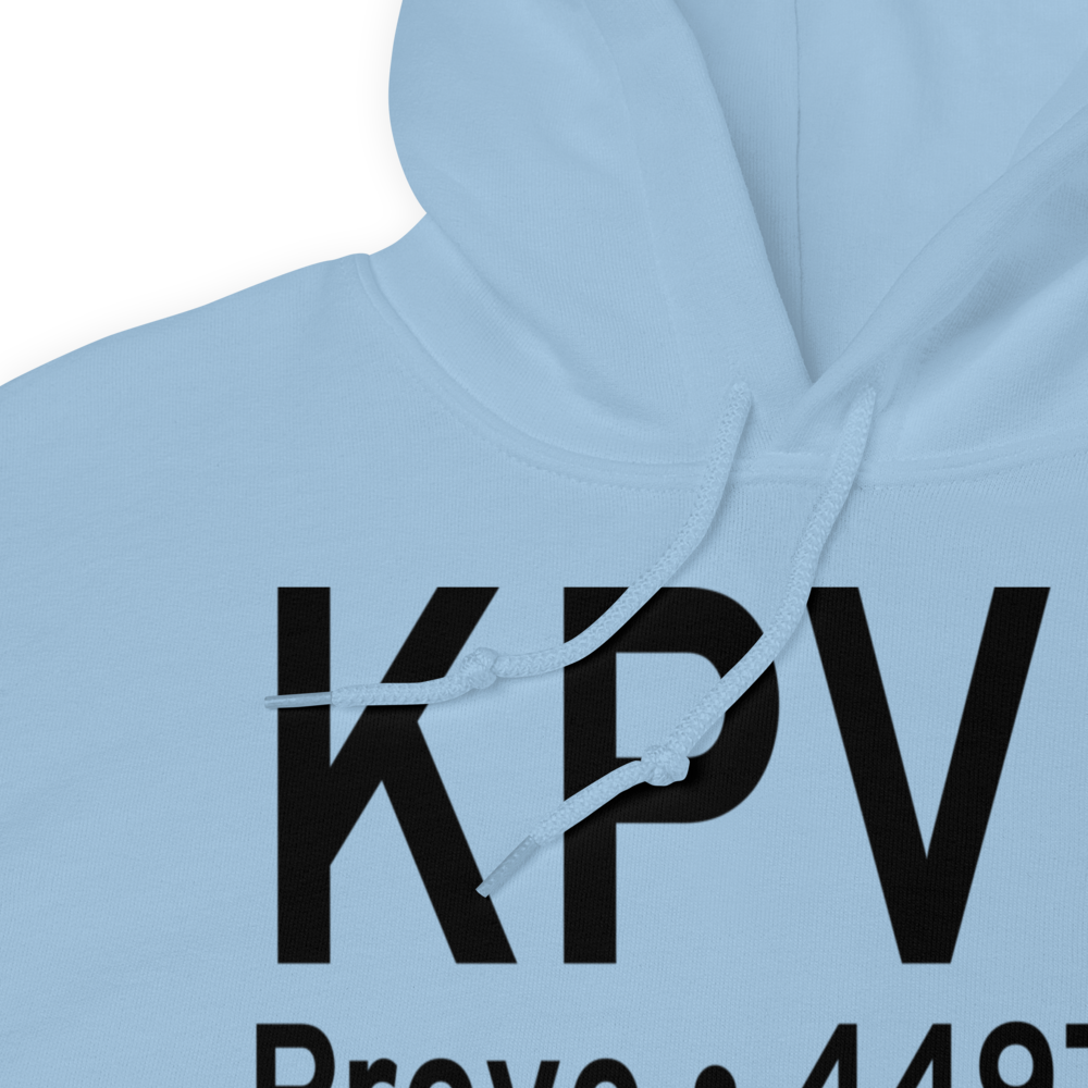 Provo Municipal Airport (KPVU) ICAO Hoodie Sweatshirt 