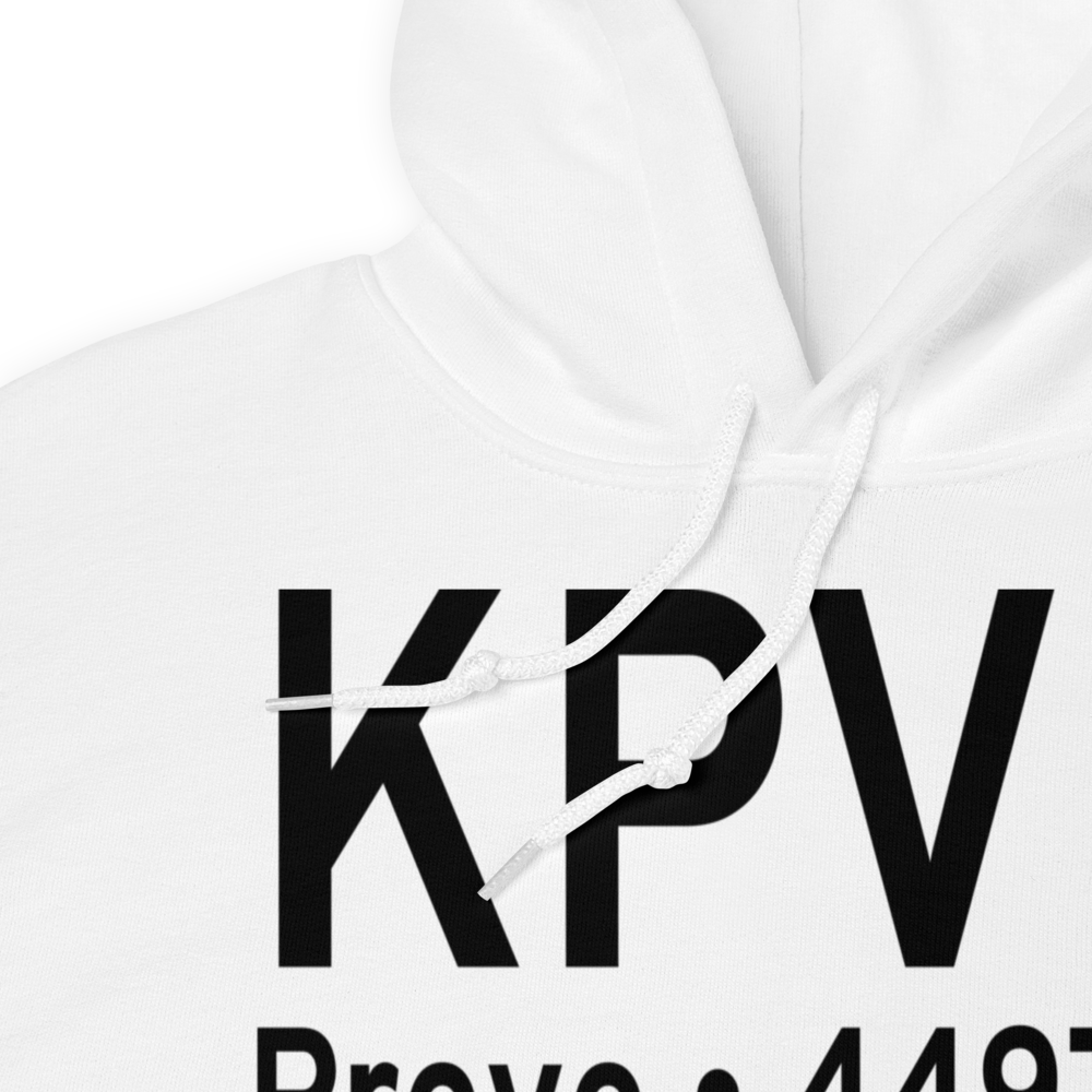 Provo Municipal Airport (KPVU) ICAO Hoodie Sweatshirt 