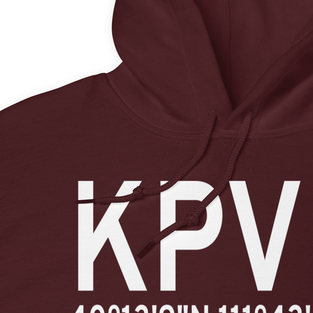 Provo Municipal Airport (KPVU) ICAO Hoodie Sweatshirt 