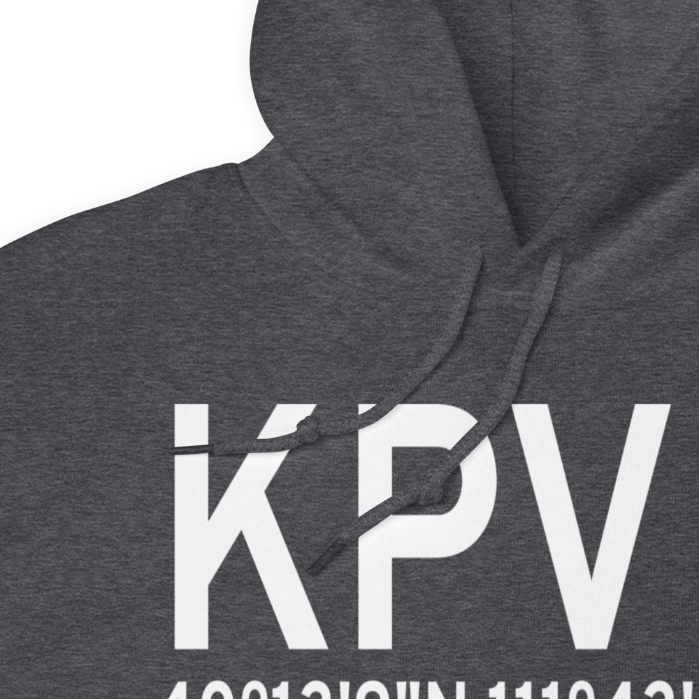 Provo Municipal Airport (KPVU) ICAO Hoodie Sweatshirt 