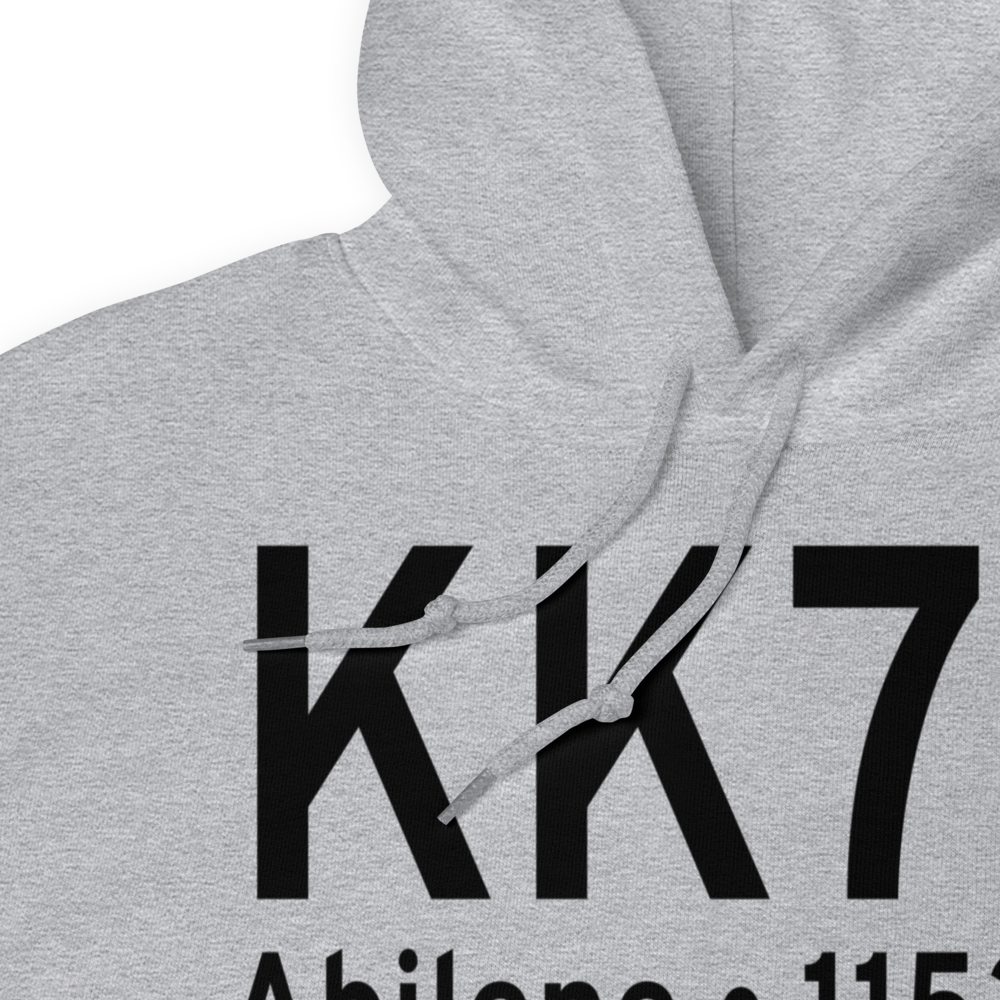 Abilene Municipal Airport (KK78) ICAO Hoodie Sweatshirt 