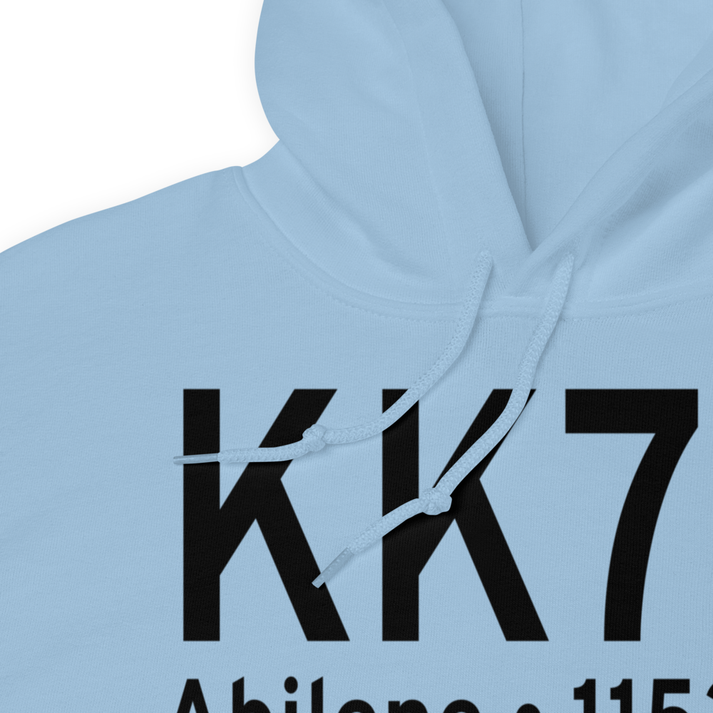 Abilene Municipal Airport (KK78) ICAO Hoodie Sweatshirt 