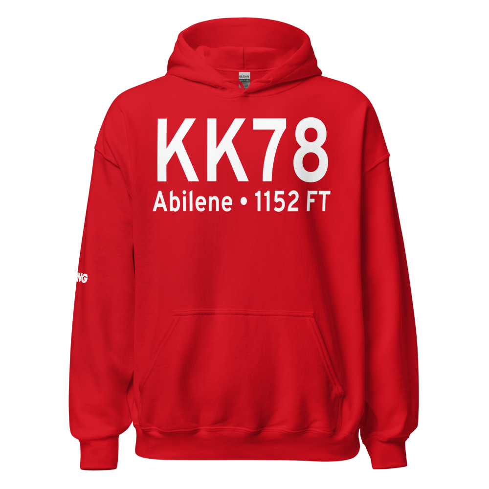 Abilene Municipal Airport (KK78) ICAO Hoodie Sweatshirt 
