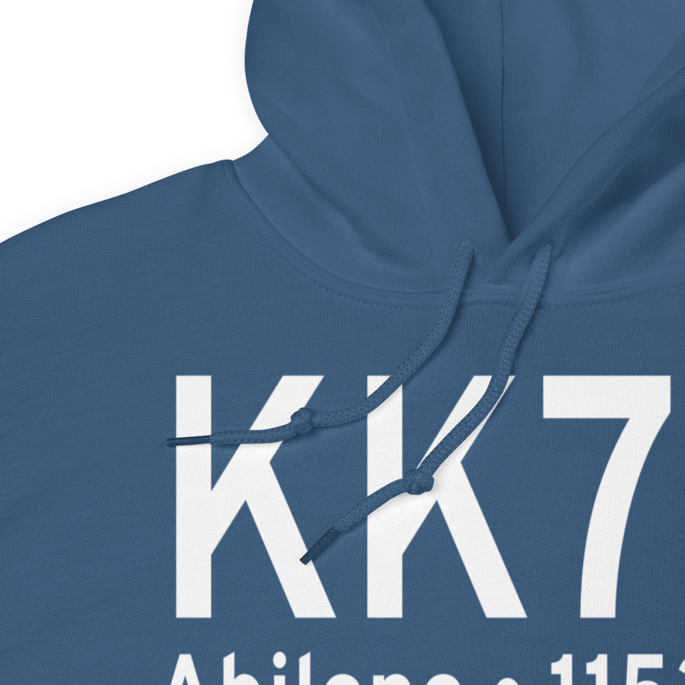 Abilene Municipal Airport (KK78) ICAO Hoodie Sweatshirt 