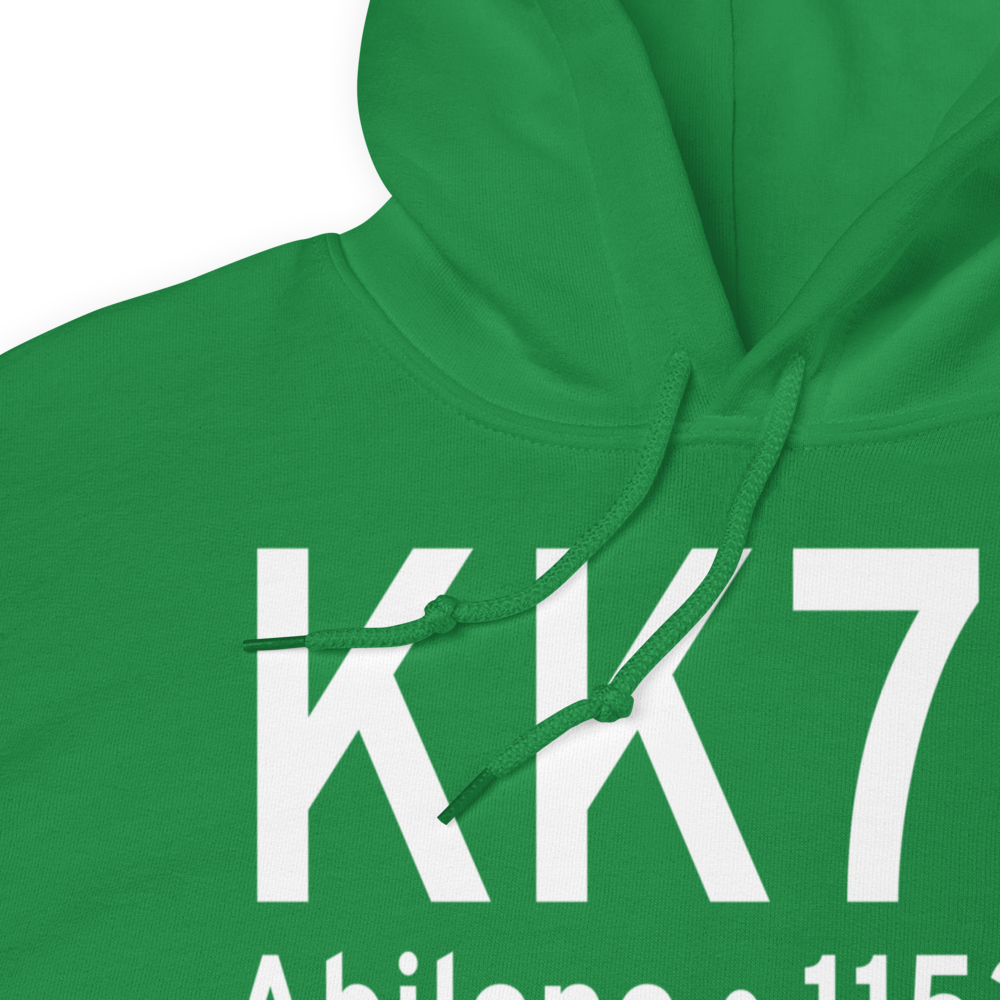 Abilene Municipal Airport (KK78) ICAO Hoodie Sweatshirt 