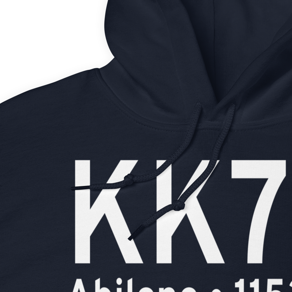 Abilene Municipal Airport (KK78) ICAO Hoodie Sweatshirt 