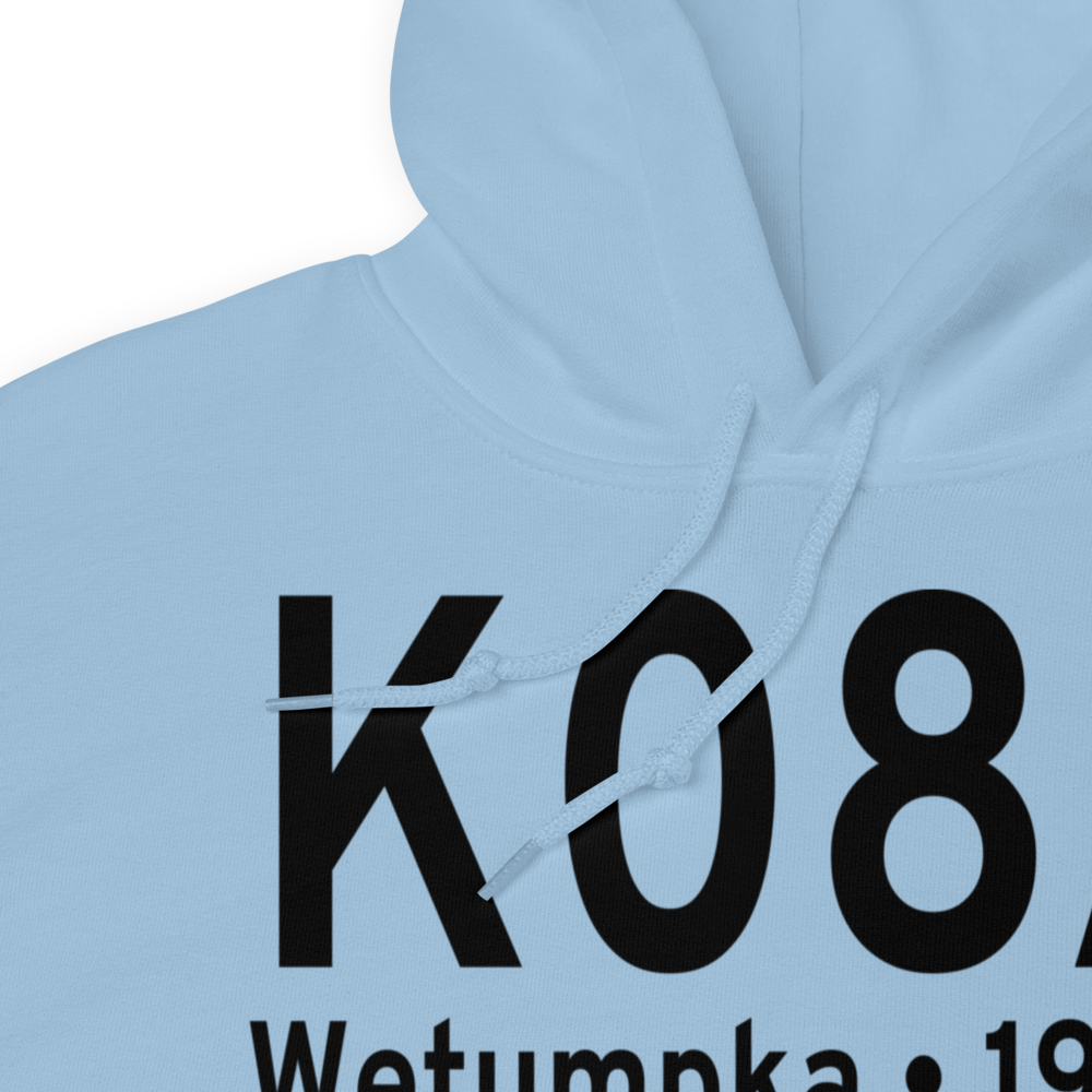 Wetumpka Municipal Airport (K08A) ICAO Hoodie Sweatshirt 