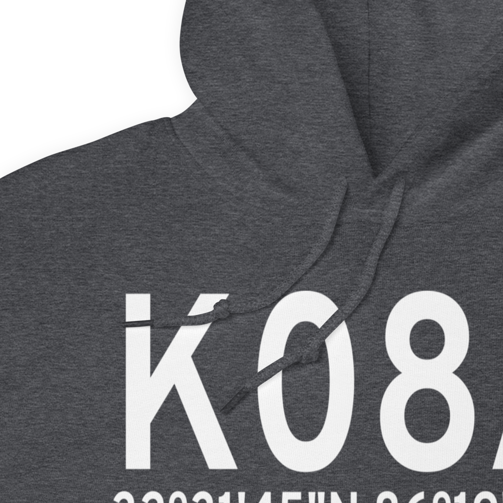 Wetumpka Municipal Airport (K08A) ICAO Hoodie Sweatshirt 