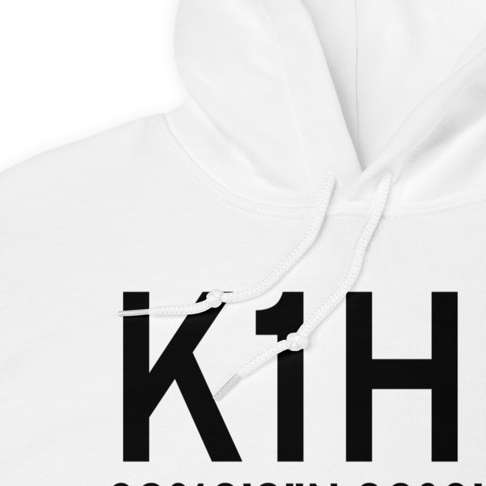 Casey Municipal Airport (K1H8) ICAO Hoodie Sweatshirt 