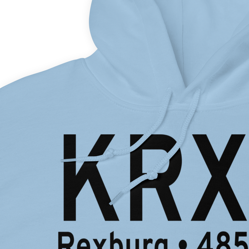 Rexburg Madison County Airport (KRXE) ICAO Hoodie Sweatshirt 