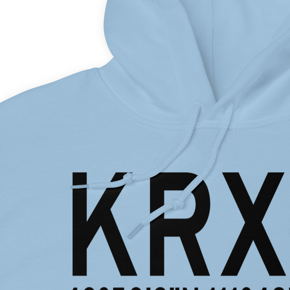 Rexburg Madison County Airport (KRXE) ICAO Hoodie Sweatshirt 