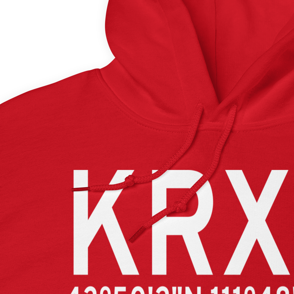 Rexburg Madison County Airport (KRXE) ICAO Hoodie Sweatshirt 