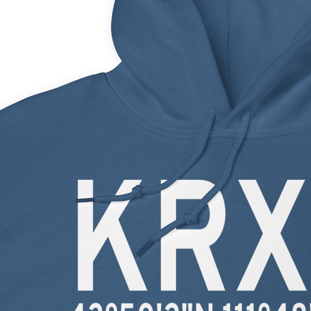 Rexburg Madison County Airport (KRXE) ICAO Hoodie Sweatshirt 