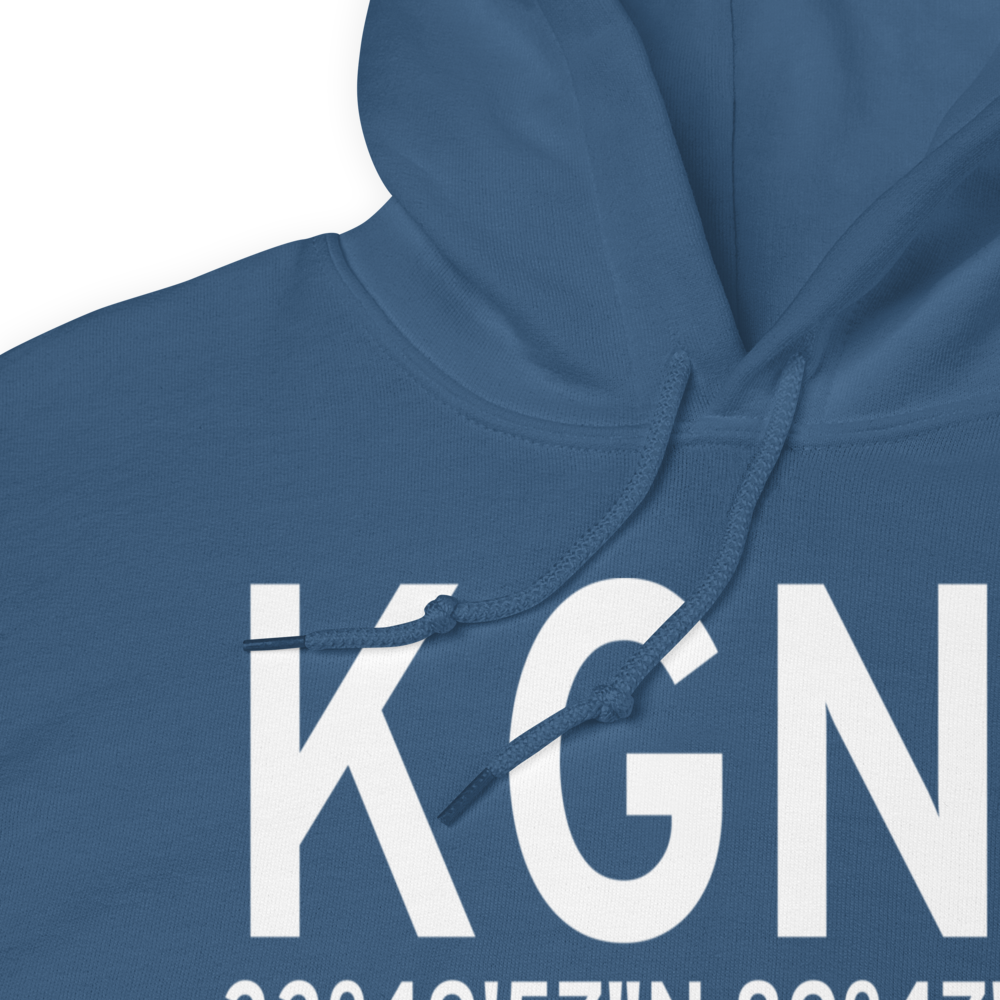 Grenada Municipal Airport (KGNF) ICAO Hoodie Sweatshirt 