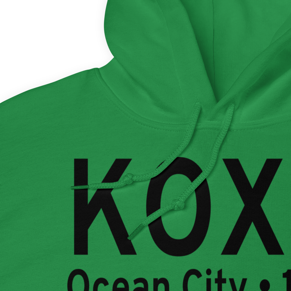 Ocean City Municipal Airport (KOXB) ICAO Hoodie Sweatshirt 