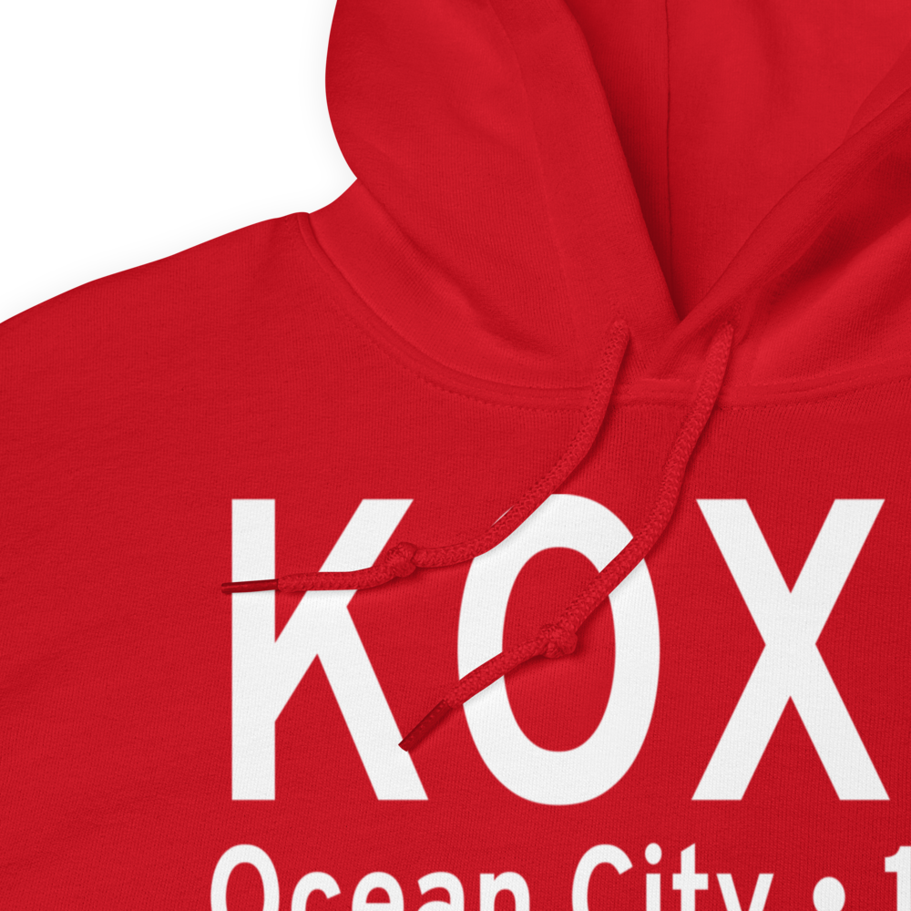 Ocean City Municipal Airport (KOXB) ICAO Hoodie Sweatshirt 