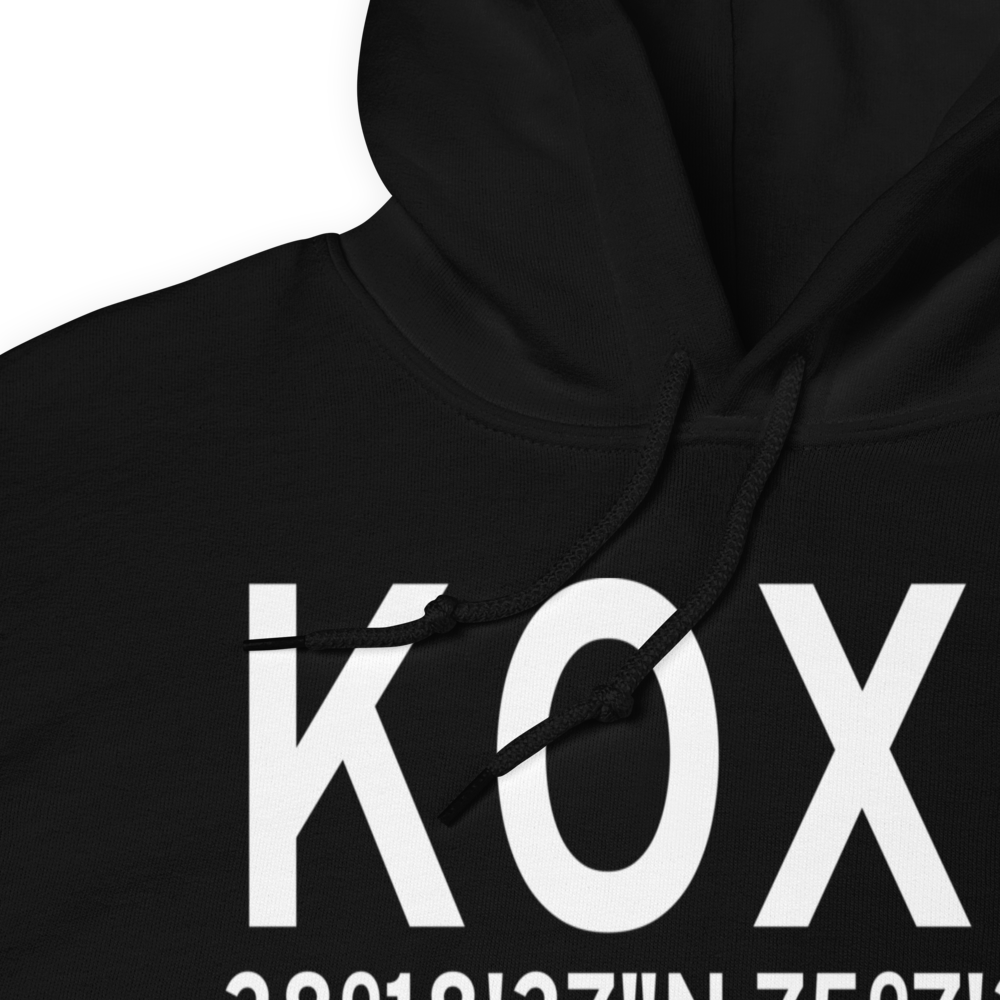 Ocean City Municipal Airport (KOXB) ICAO Hoodie Sweatshirt 