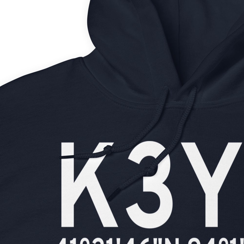 Winterset Madison County Airport (K3Y3) ICAO Hoodie Sweatshirt 