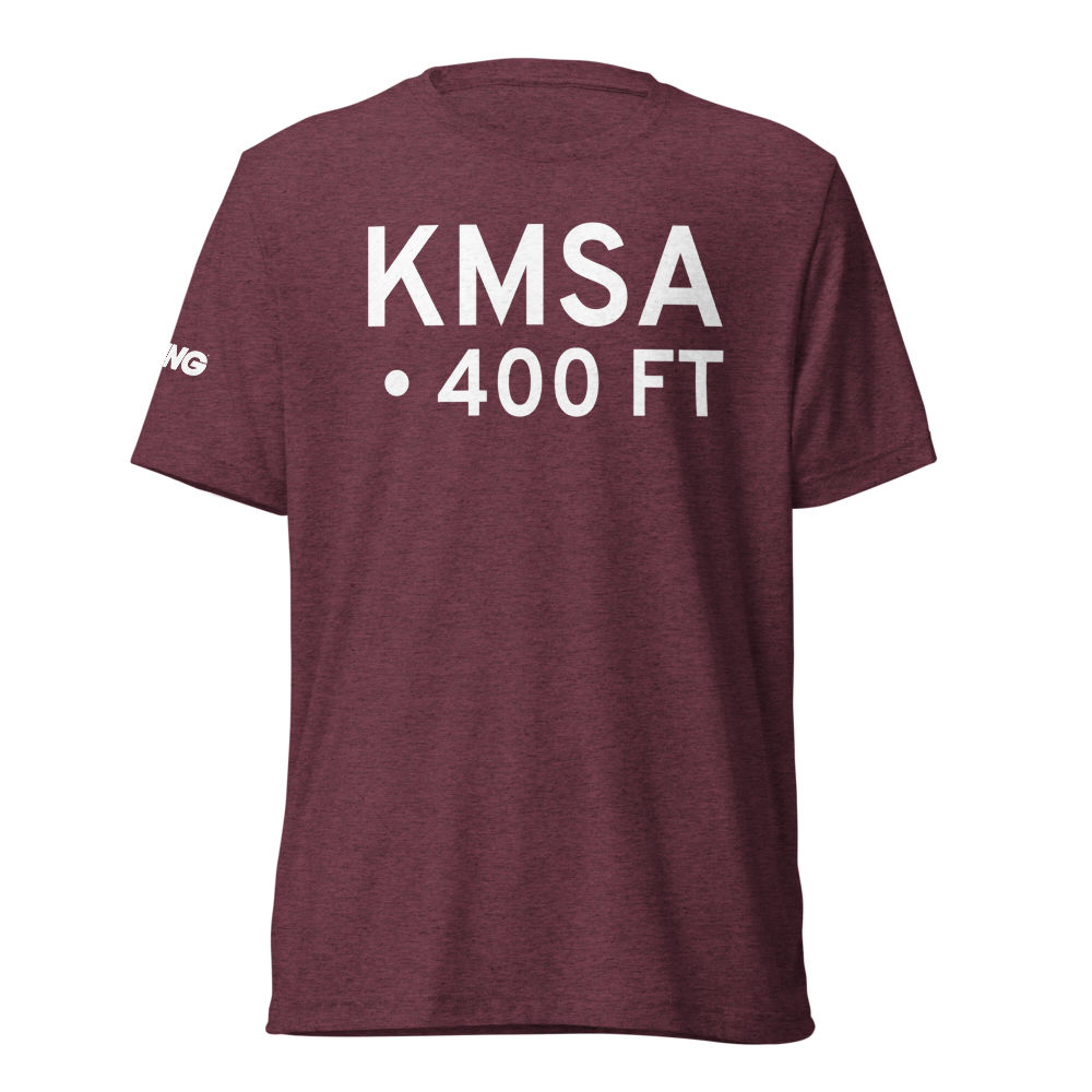 Mt Pleasant Airport (KMSA) ICAO Tri-blend T-Shirt 