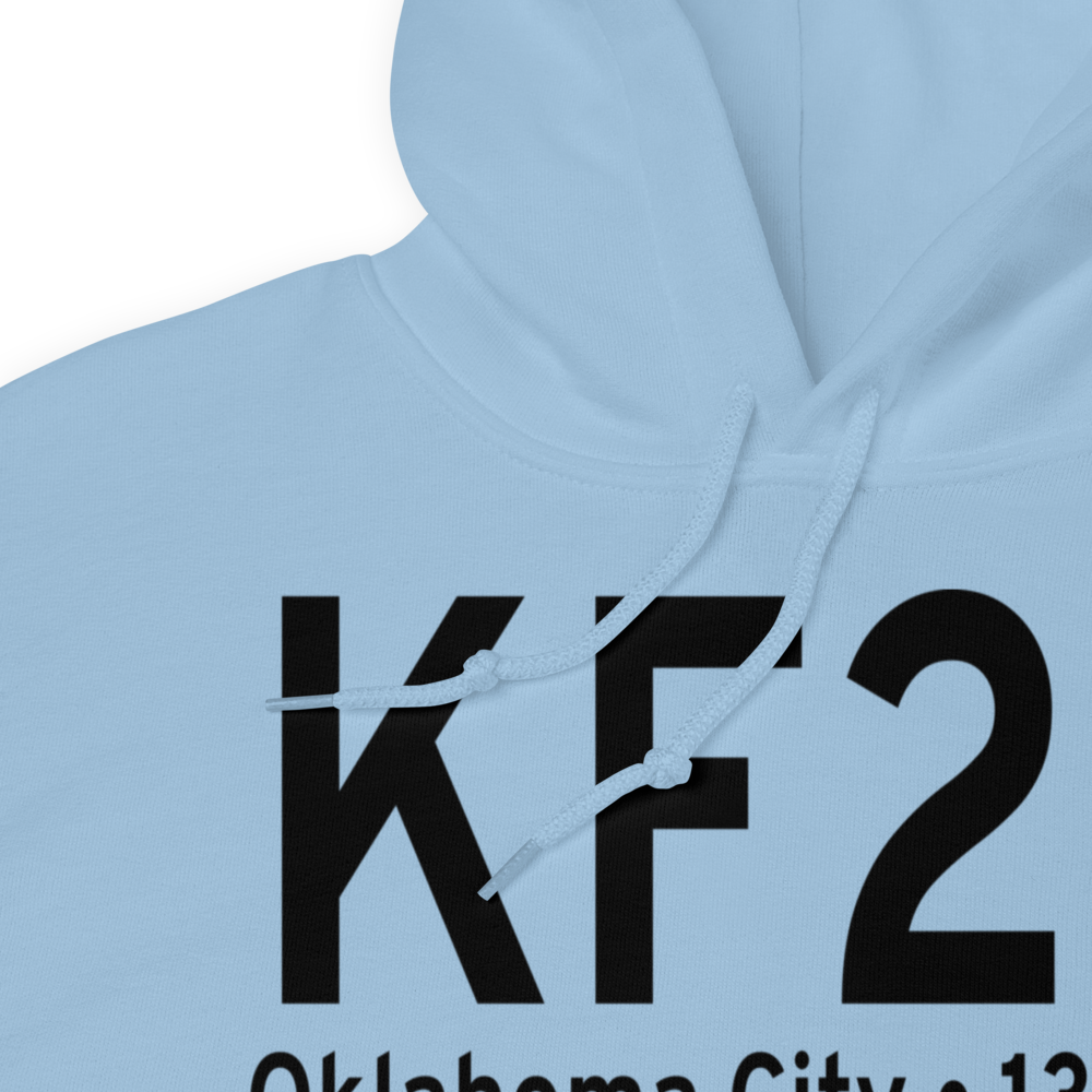 Clarence E Page Municipal Airport (KF29) ICAO Hoodie Sweatshirt 