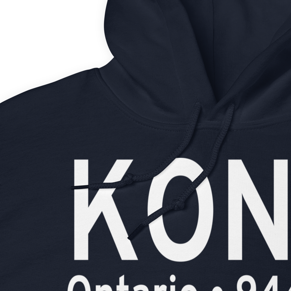 Ontario International Airport (KONT) ICAO Hoodie Sweatshirt 