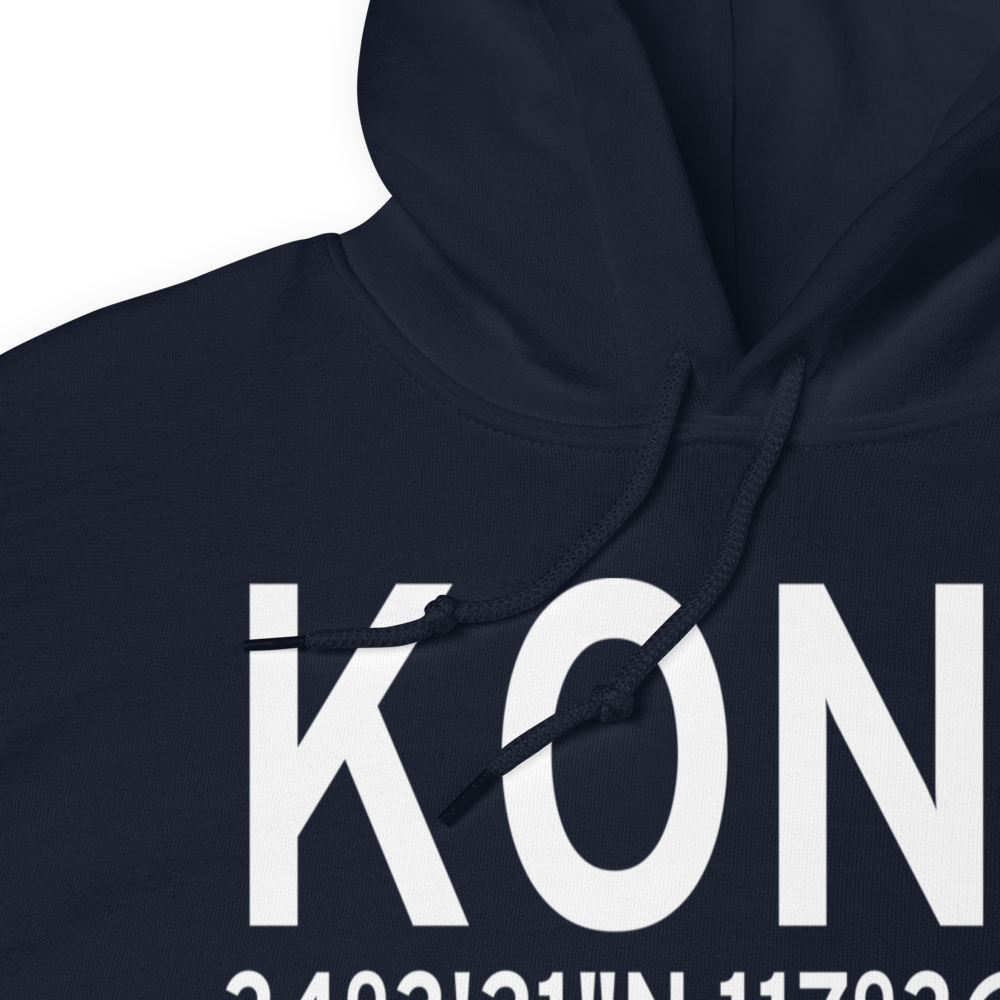 Ontario International Airport (KONT) ICAO Hoodie Sweatshirt 