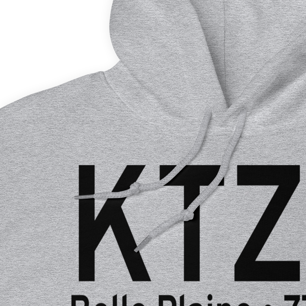 Belle Plaine Municipal Airport (KTZT) ICAO Hoodie Sweatshirt 