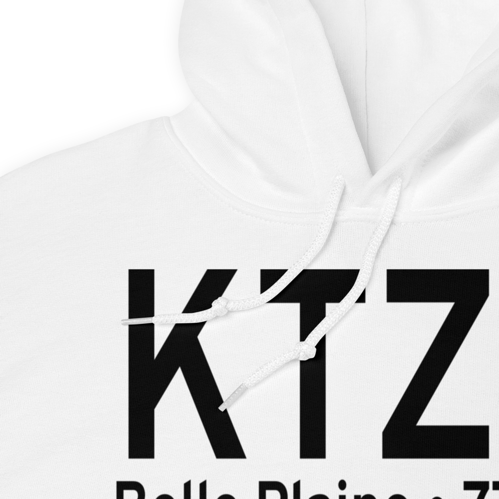 Belle Plaine Municipal Airport (KTZT) ICAO Hoodie Sweatshirt 