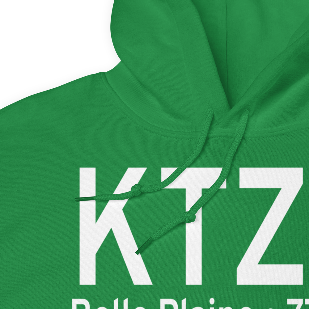 Belle Plaine Municipal Airport (KTZT) ICAO Hoodie Sweatshirt 