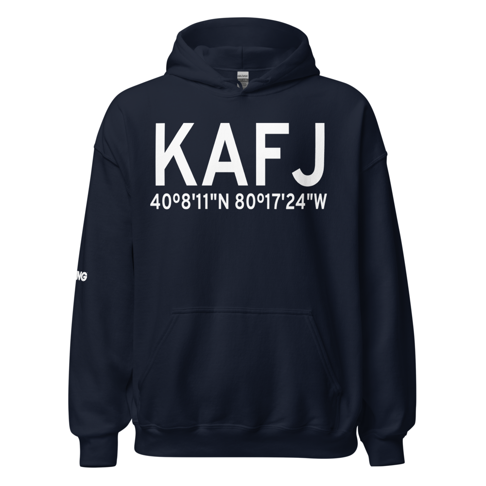 Washington County Airport (KAFJ) ICAO Hoodie Sweatshirt 