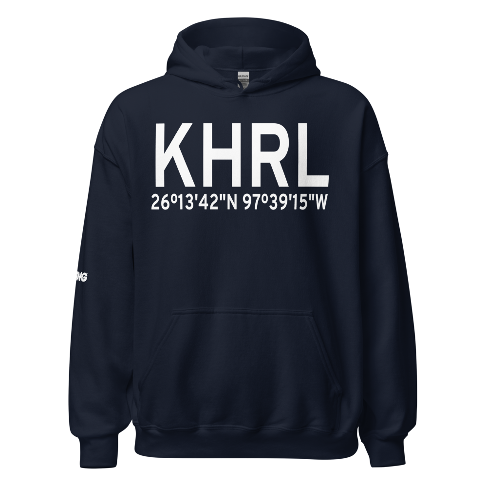 Valley International Airport (KHRL) ICAO Hoodie Sweatshirt 