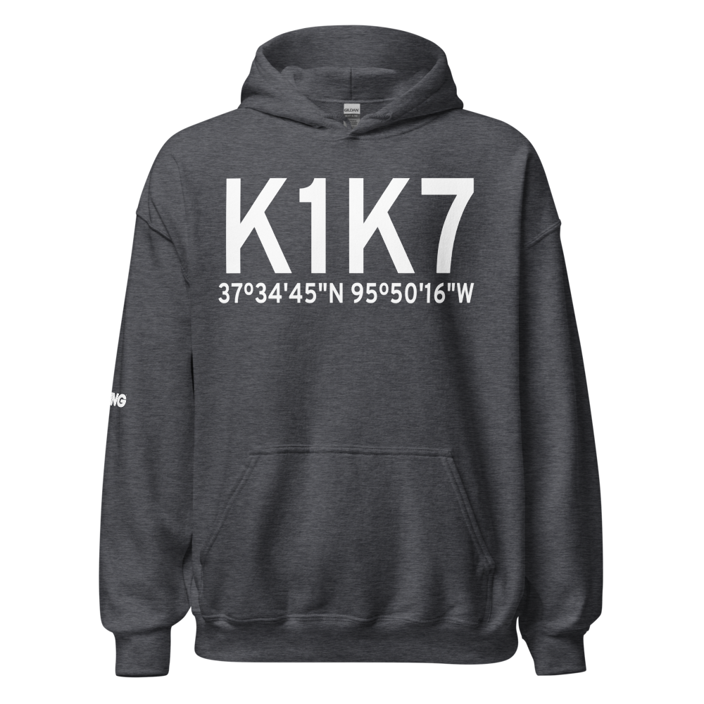 Fredonia Airport (K1K7) ICAO Hoodie Sweatshirt 