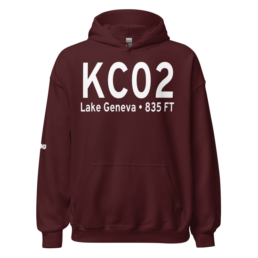 Grand Geneva Resort Airport (KC02) ICAO Hoodie Sweatshirt 
