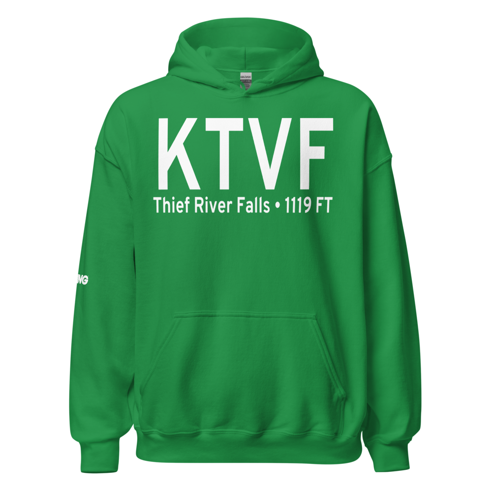 Thief River Falls Regional Airport (KTVF) ICAO Hoodie Sweatshirt 