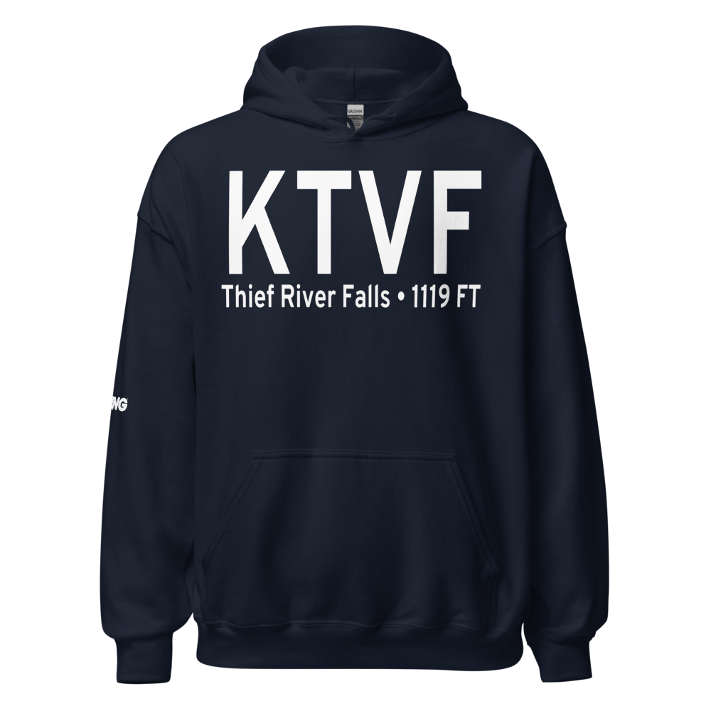 Thief River Falls Regional Airport (KTVF) ICAO Hoodie Sweatshirt 