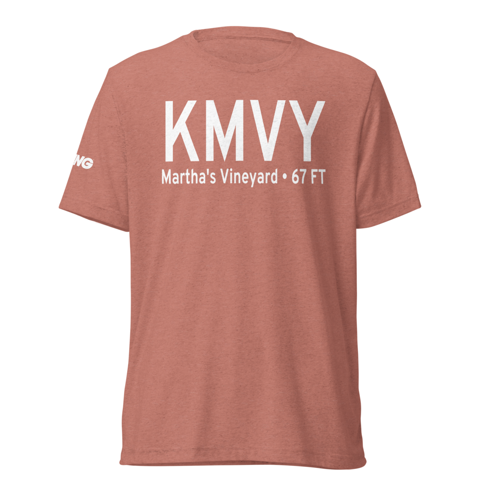 Martha's Vineyard Airport (KMVY) ICAO Tri-blend T-Shirt 