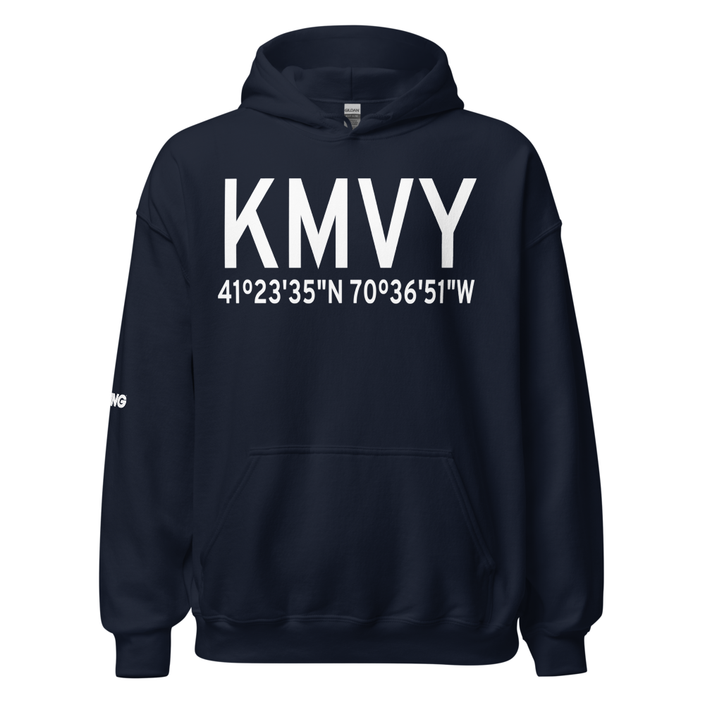 Martha's Vineyard Airport (KMVY) ICAO Hoodie Sweatshirt 