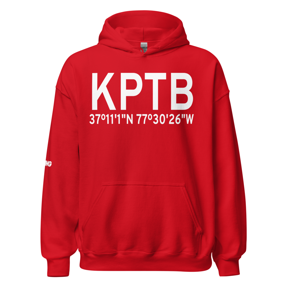 Dinwiddie County Airport (KPTB) ICAO Hoodie Sweatshirt 