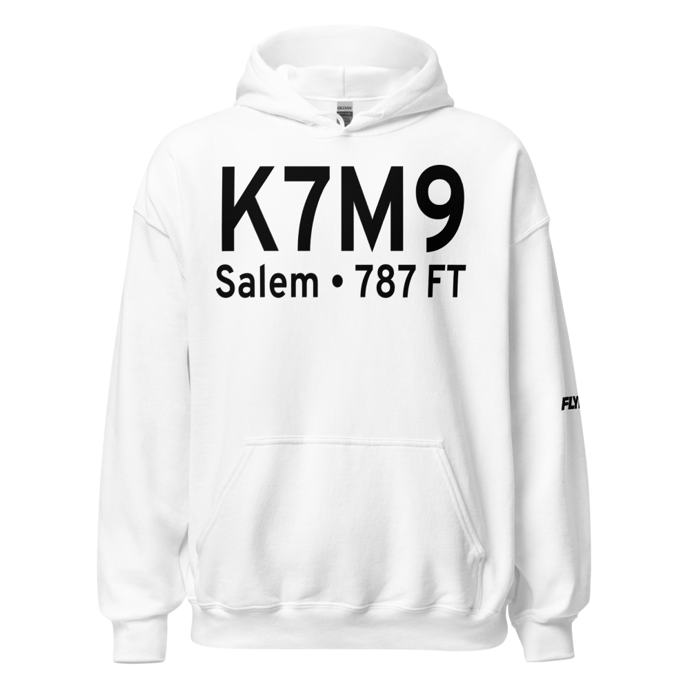 Salem Airport (K7M9) ICAO Hoodie Sweatshirt 